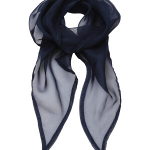 'Colours' Chiffon scarf - Navy, One size