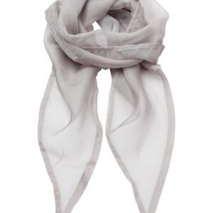 'Colours' Chiffon scarf - Silver, One size