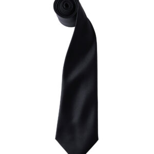 'Colours' satin tie - Black, One size