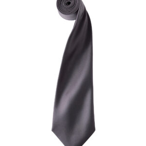 'Colours' satin tie - Dark Grey, One size