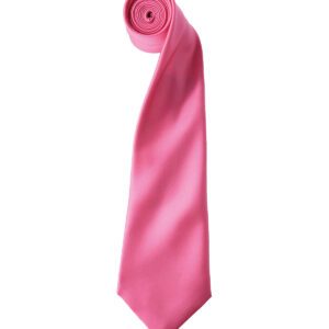 'Colours' satin tie - Fuchsia, One size