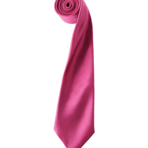 'Colours' satin tie - Hot Pink, One size