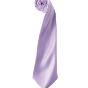 'Colours' satin tie - Lilac, One size