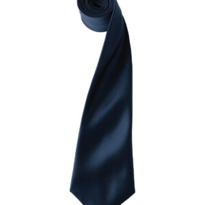 'Colours' satin tie - Navy, One size