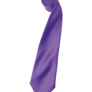 'Colours' satin tie - Rich Violet, One size