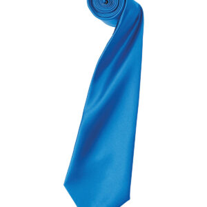 'Colours' satin tie - Sapphire, One size