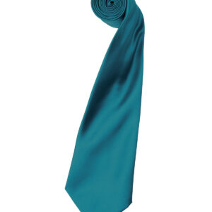 'Colours' satin tie - Teal, One size
