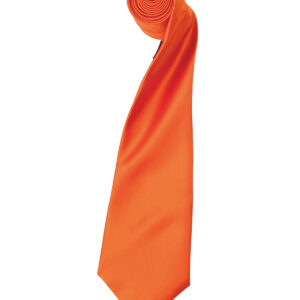 'Colours' satin tie - Terracotta, One size