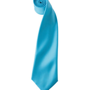 'Colours' satin tie - Turquoise, One size