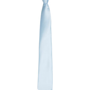 'Colours' satin clip tie - Light Blue, One size