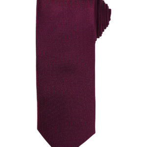 Micro waffle tie - Aubergine, One size