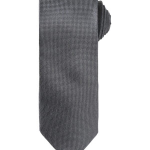 Micro waffle tie - Dark Grey, One size