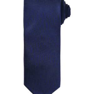 Micro waffle tie - Navy, One size