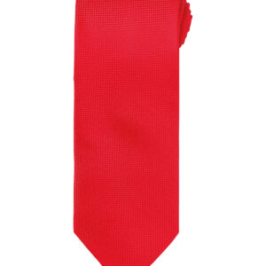 Micro waffle tie - Red, One size