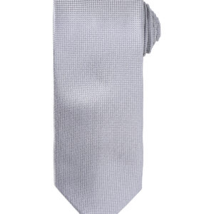 Micro waffle tie - Silver, One size