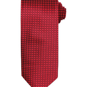 Puppy tooth tie - Red, One size