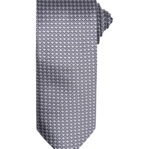 Puppy tooth tie - Silver, One size