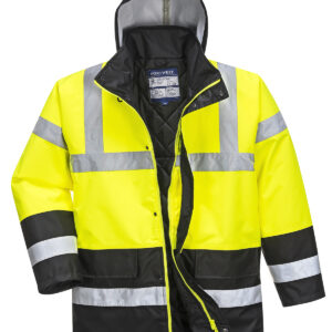 Hi-vis traffic jacket (S466/S467) - Yellow/Navy, S