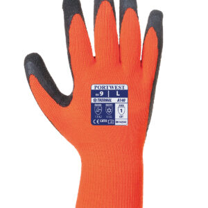Thermal grip glove (A140) - Orange, M
