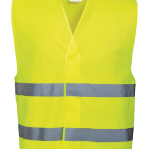 Hi-vis two-band vest (C474) - Yellow, S/M