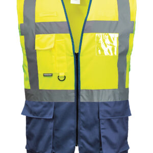 Hi-vis executive vest (S476) - Yellow/Navy, S