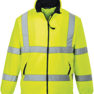 Hi-vis mesh-lined fleece (F300) - Yellow, S
