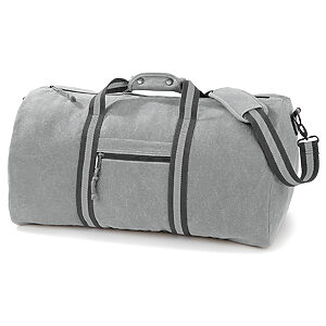 Vintage canvas holdall - Vintage Light Grey, One size