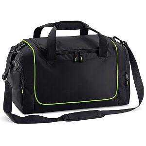 Teamwear locker bag - Black/Lime Green, One size