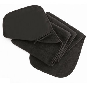 Polartherm™ fleece scarf with zip pocket - Black, One size