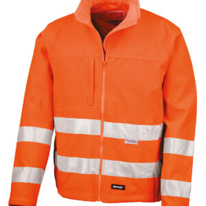 High-viz softshell jacket - Fluorescent Orange, S