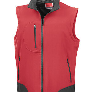 Softshell bodywarmer - Red/Black, S