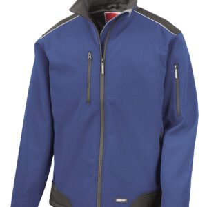 Ripstop softshell workwear jacket - Royal/Black, S