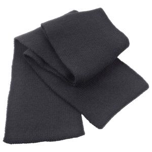Classic heavy knit scarf - Charcoal, One size