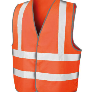 Core safety motorway vest - Fluorescent Orange, S/M