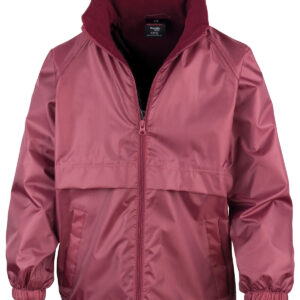 Core junior microfleece lined jacket - Burgundy, XS