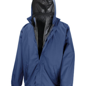 Core 3-in-1 jacket with quilted bodywarmer - Navy, XS