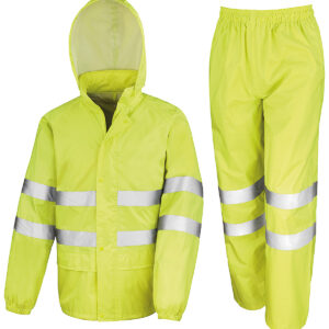 High-viz waterproof suit - Yellow, XS