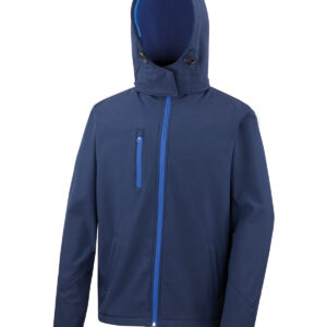 Core TX performance hooded softshell jacket - Navy/Royal, S