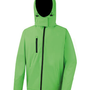 Core TX performance hooded softshell jacket - Vivid Green/Black, S