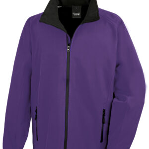 Core printable softshell jacket - Purple/Black, S