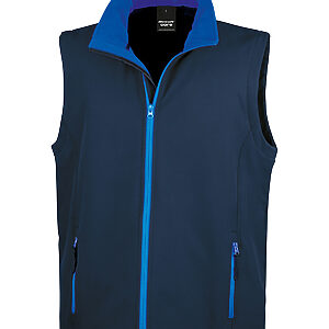 Printable softshell bodywarmer - Navy/Royal, S