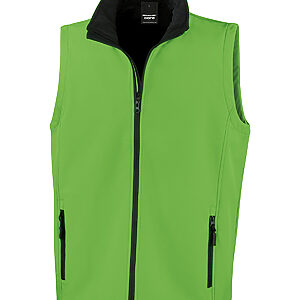 Printable softshell bodywarmer - Vivid Green/Black, S