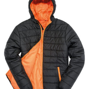 Soft padded jacket - Black/Orange, XS