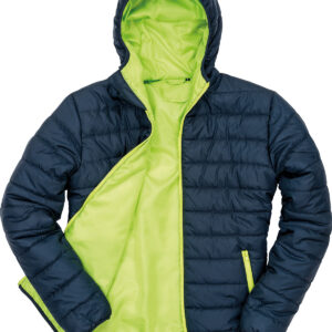 Soft padded jacket - Navy/Lime, XS
