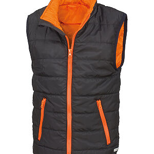 Core junior bodywarmer - Black/Orange, XXS