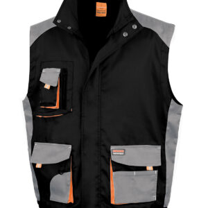 Work-Guard lite gilet - Black/Grey/Orange, XS