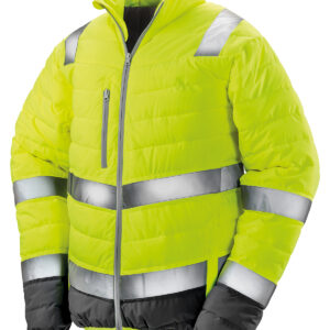 Soft padded safety jacket - Fluorescent Yellow, S