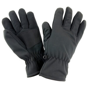 Softshell thermal glove - Black, S/M