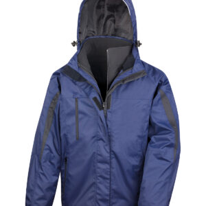3-in-1 journey jacket with softshell inner - Navy/Black, S