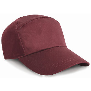 7-panel advertising cap - Burgundy, One size
